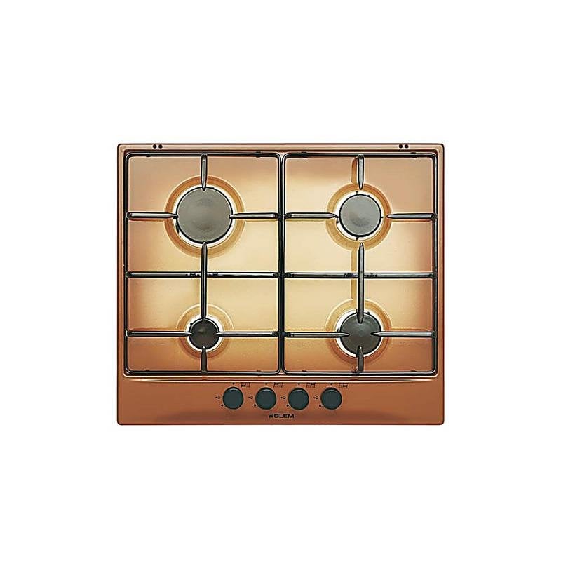 Piano cottura Glem Gas GT64TF 60 cm 4 fuochi marrone