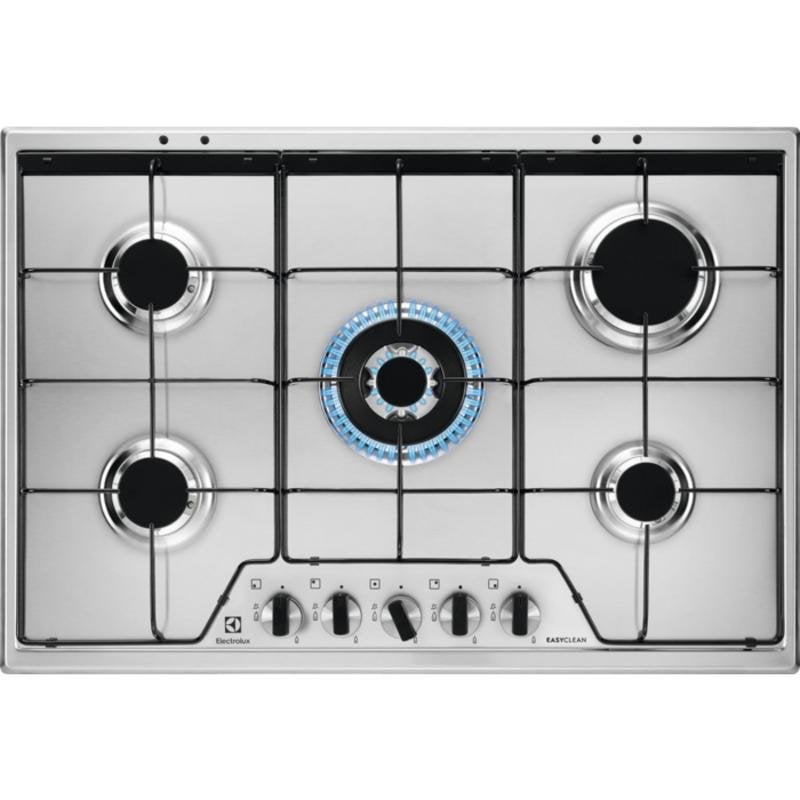 Piastra a gas Electrolux KGS7534XX 5 zone 74 cm acciaio inossidabile