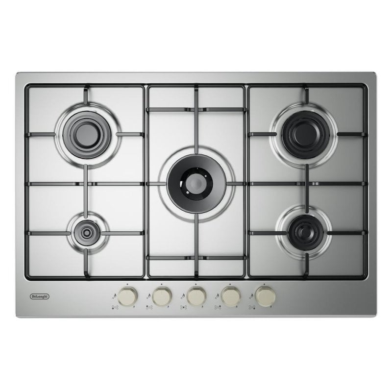Placa de gas De'Longhi YLG 75 F 5 queimadores inox 75 cm