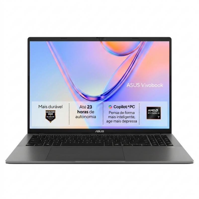 Portátil ASUS Vivobook S16 16" AMD Ryzen AI 7 445 32GB 512GB SSD Sem Sistema Operativo Português