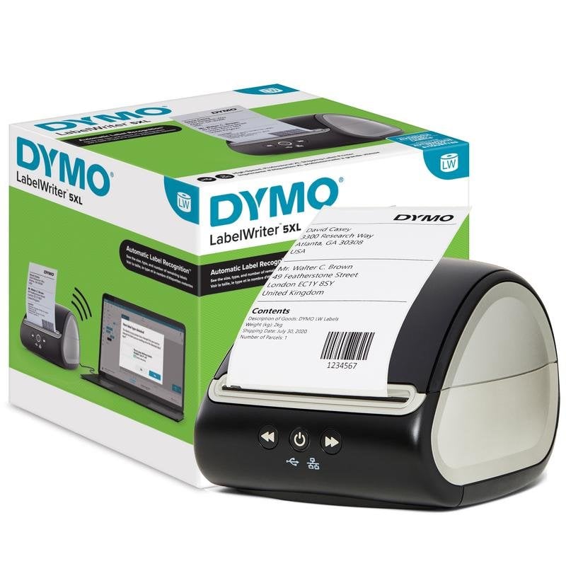 Imprimante thermique Ethernet USB DYMO LabelWriter 5XL haute résolution