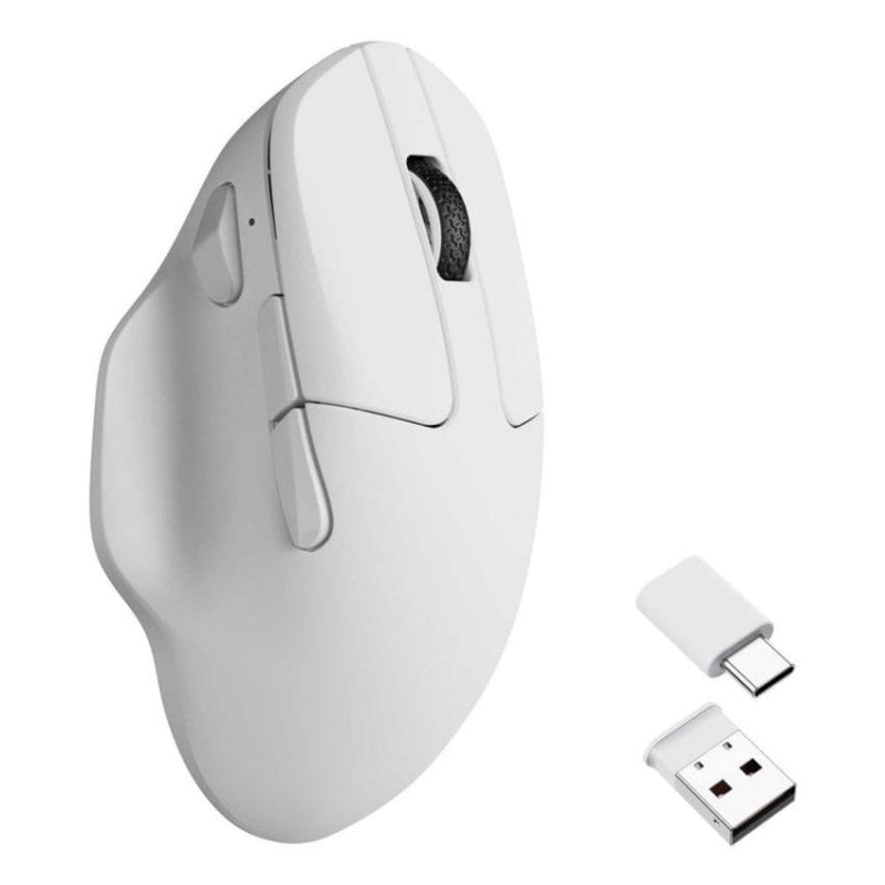Rato Keychron M7-A24 sem fios Bluetooth USB-C 30000 DPI branco