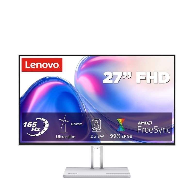 Monitor Lenovo L27-4r 27" FullHD 165 Hz IPS FreeSync 1 ms MPRT