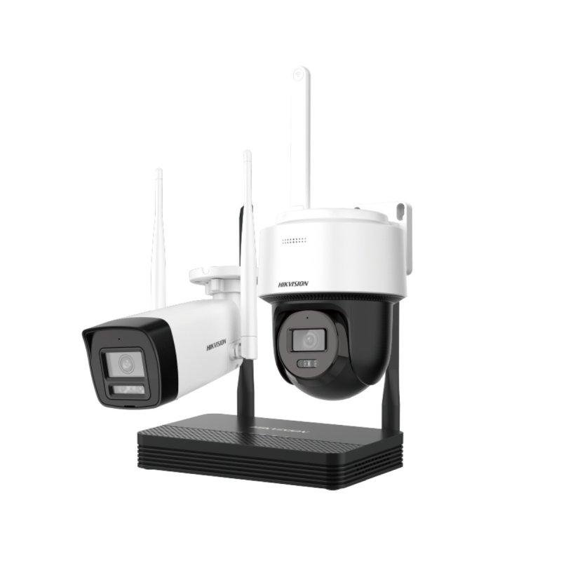 Kit de videovigilancia Hikvision 4 MP visao noturna exterior