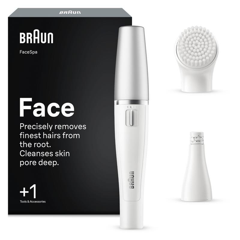 Depiladora facial Braun Face 810 inalámbrica 2 cabezales seco y húmedo