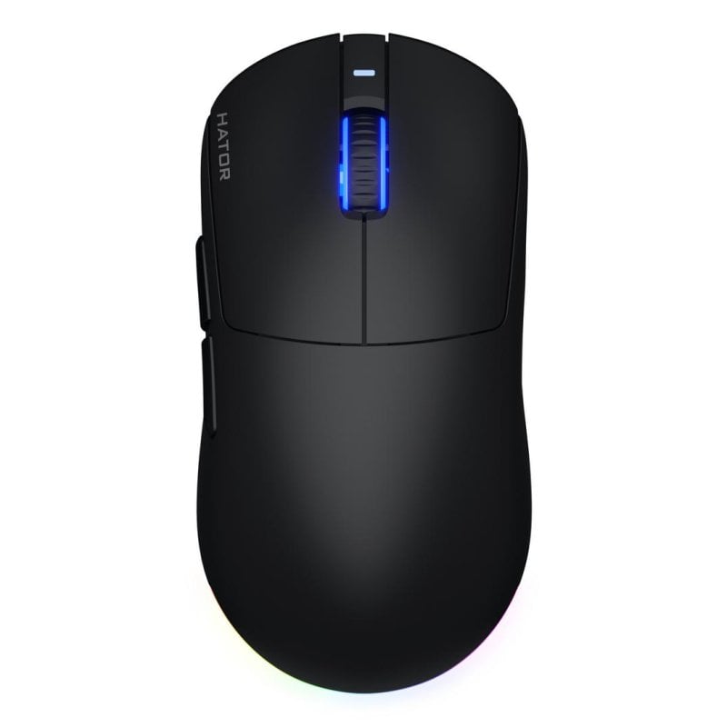 Ratón HATOR Quasar 3 Wireless 2.4 GHz Bluetooth USB 12000 DPI Noir RGB