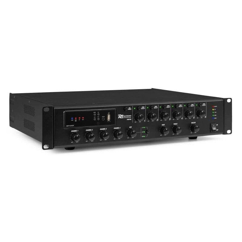Amplificador Power Dynamics PMP360 360 W Bluetooth RCA / 6 zonas Radio por internet