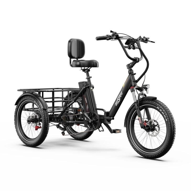 Tricycle électrique OneSport OT30 Pro moteur 500W batterie double 48V 18Ah