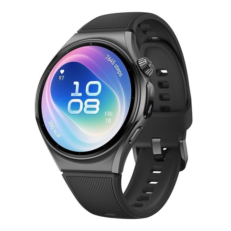 HUAWEI WATCH 6 46mm / Bracelet Fluoroélastomère / X TAP 2.0 / Appels eSIM / Curve Pay / ECG / Bluetooth 5.2 / Montre connectée / Fonctionne avec iOS et Android - vue 4