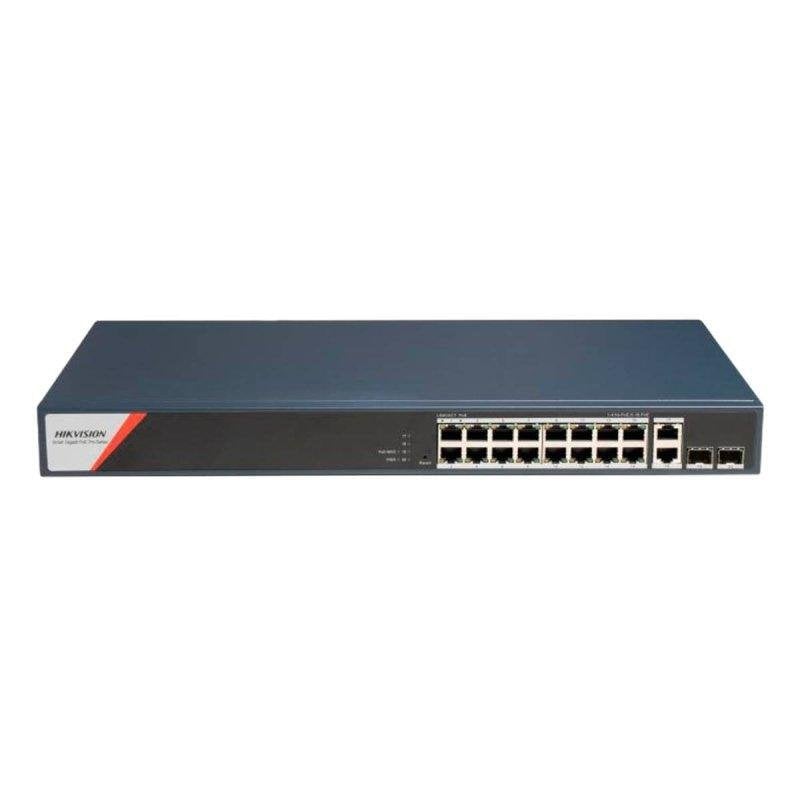 Switch Hikvision DS-3E1520HP-SI-16P2T2F 20 Ports PoE Gigabit