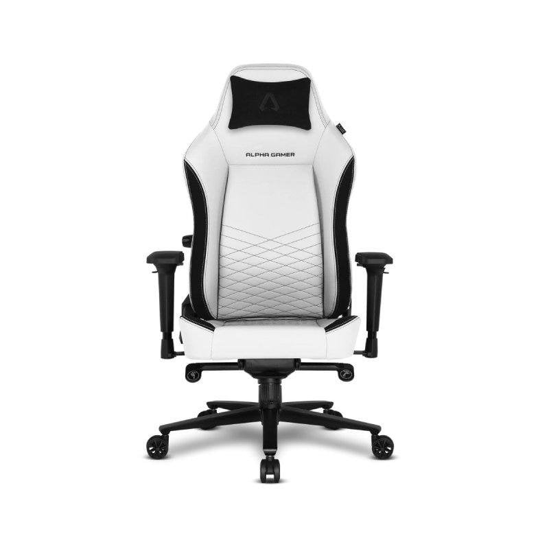 Silla Gaming Alpha Gamer Alegra V2 Blanca 150 kg Reposabrazos 4D