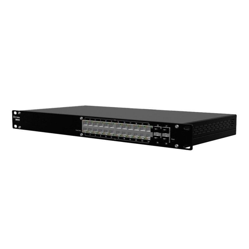 Teltonika SWM282 Commutateur C2+ Géré 24 x 101001000 PoE+ + 4 x Gigabit SFP Montable sur rack PoE+ avec de gestion RMS - vue 2
