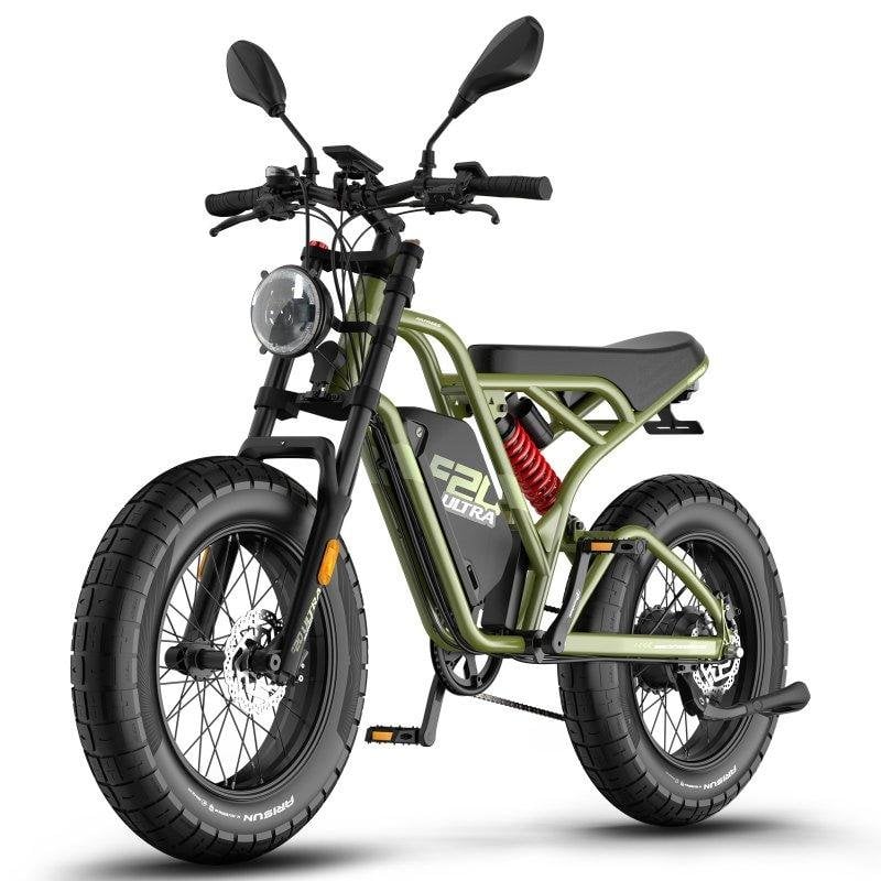 Bicicleta elétrica Fafrees F20 Ultra 48 V 25 Ah 45 km/h verde