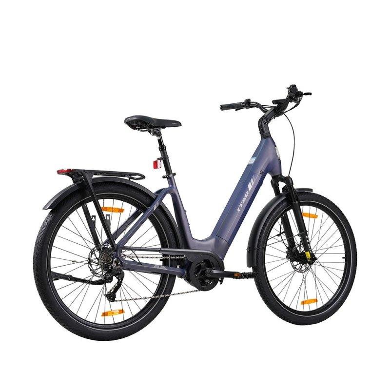 Bicicleta elétrica TTGO Z5 250 W 36 V 18 Ah azul