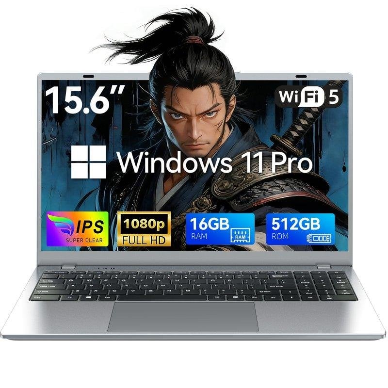 Portátil Micrear 15.6" Intel Pentium Gold 6500Y 16GB 512GB SSD Windows 11 Pro
