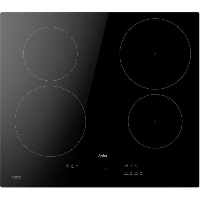 Placa de inducción Amica PIH6540PHTULN 3.0 59,2 cm 4 zonas 3,7 kW negra