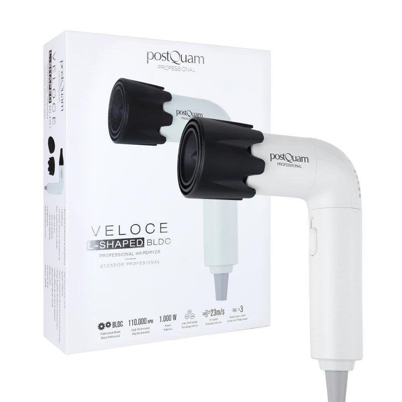 Professioneller Föhn PostQuam Veloce L BLDC 1000 W 3 Temperaturstufen Diffusor
