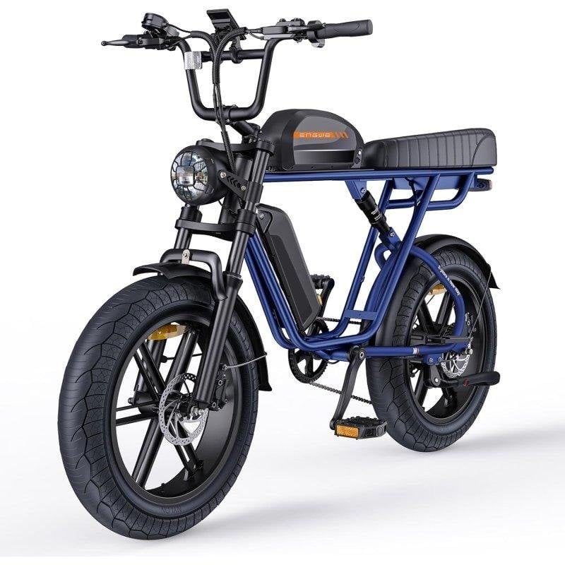 Bicicleta eléctrica Engwe M1 48V 250W doble batería azul