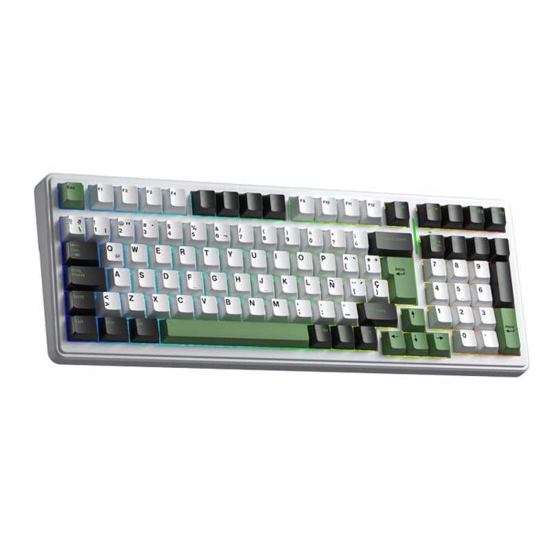 Tastatur Aula F99 Mechanisch 96% Kabellos RGB Hot-Swap Graywood V3