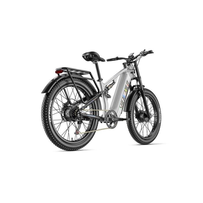 Bicicleta eléctrica Shengmilo S600 26" doble motor gris