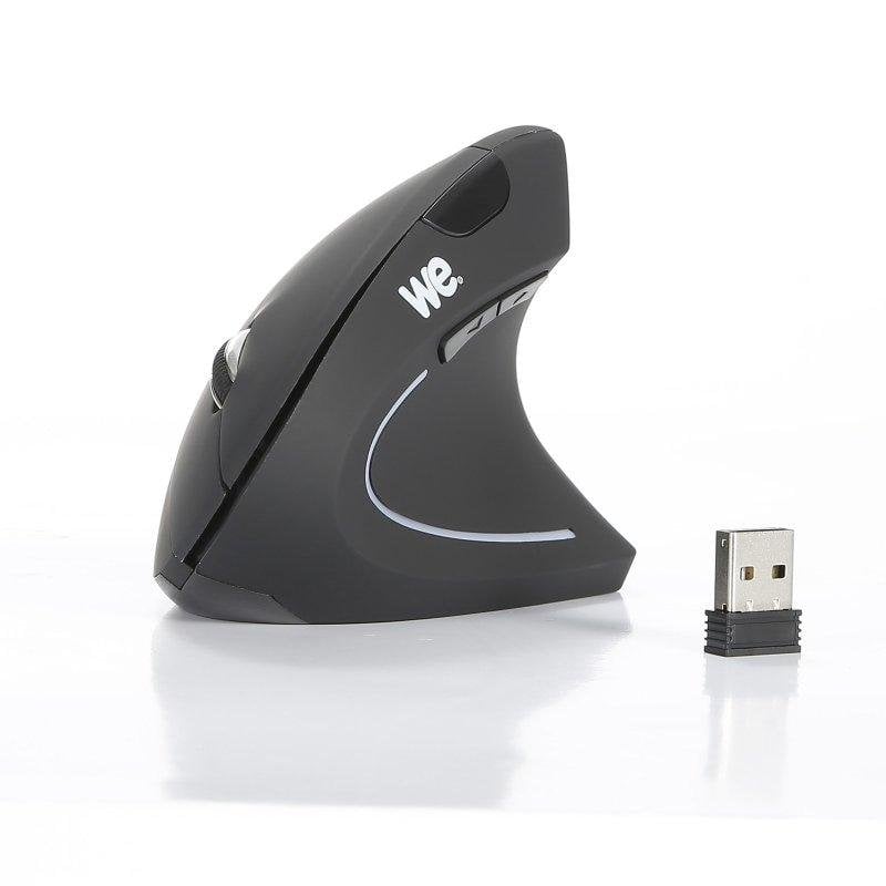 Souris verticale WE WESOURERGOSFIL sans fil 2,4 GHz 2400 DPI noire, 5 boutons
