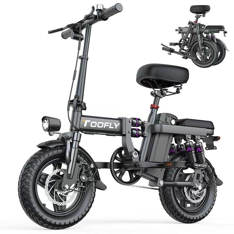 Bicicleta eléctrica plegable Toofly GE5 250 W 48 V 15 Ah urbana 14"