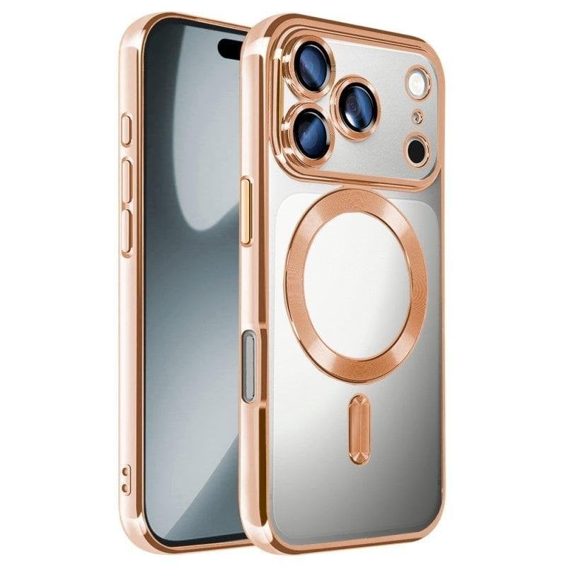 Funda COOL para iPhone 17 Pro / 18 Pro Magnética Borde Dorado