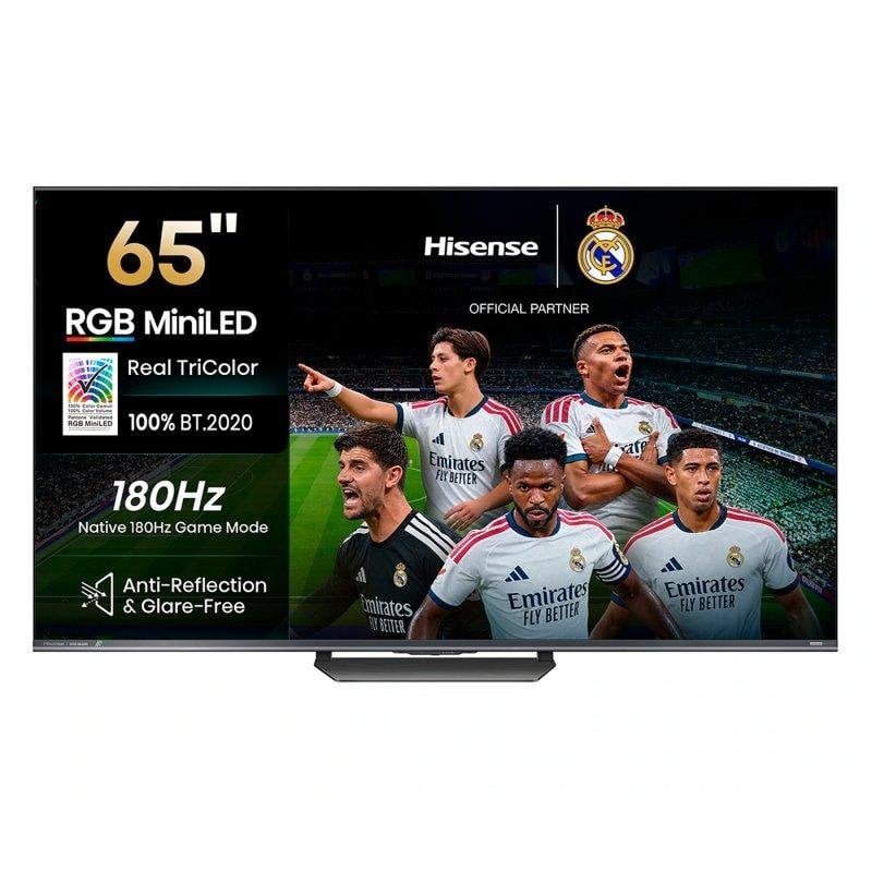 TV Hisense RGB MiniLED 65UR8S 65" 4K UltraHD 180Hz Smart TV VIDAA HDR10+ Dolby Atmos