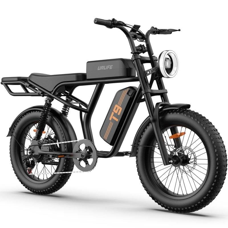 Bicicleta Eléctrica URLIFE T9 Neumáticos 20" Suspensión Total 100 km