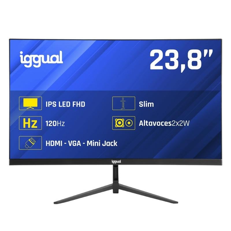 Monitor PC iggual ML24SDP 23,8" Full HD 120 Hz IPS 1 ms Altoparlanti