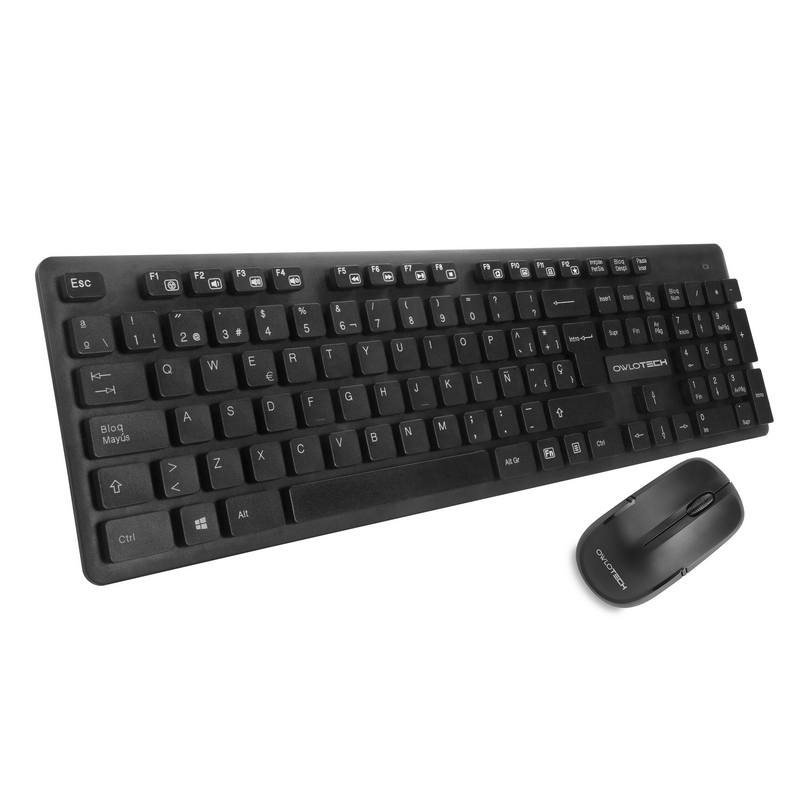 Owlotech Combo Multimedia Keyboard + Mouse Wireless Inalámbricos