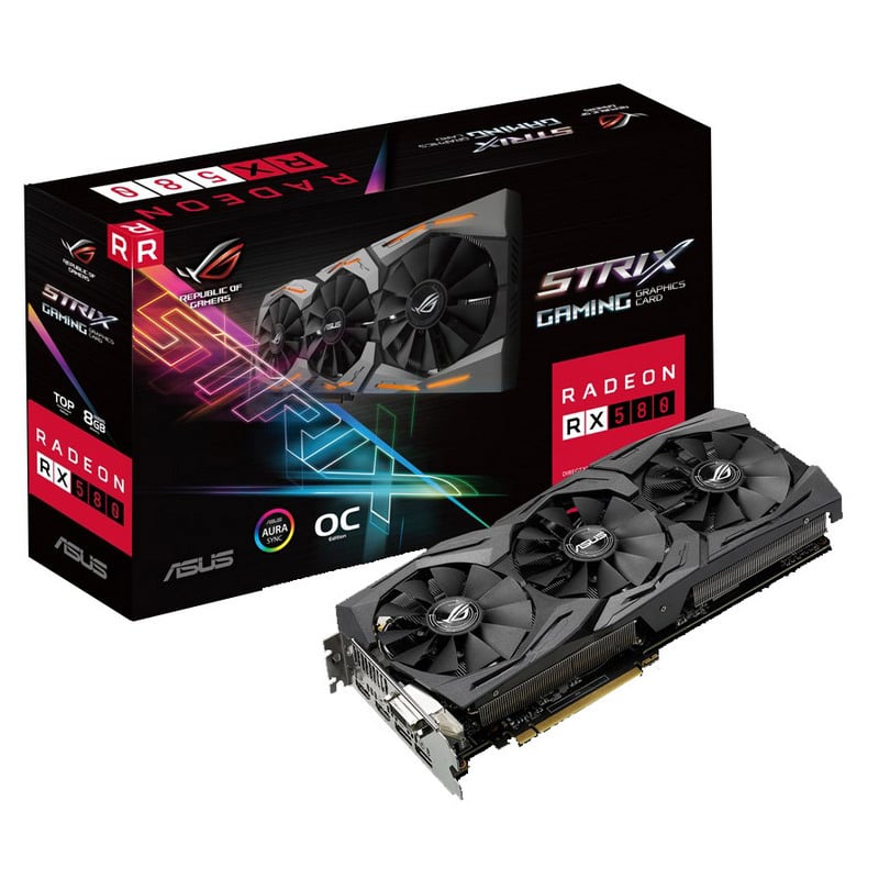 Asus ROG Strix Radeon RX 580 TOP 8G Gaming Asus ROG Strix Radeon RX 580 TOP 8G Gaming