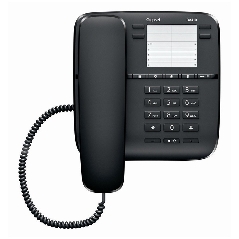 Gigaset DA410 Teléfono Compacto Fijo Negro