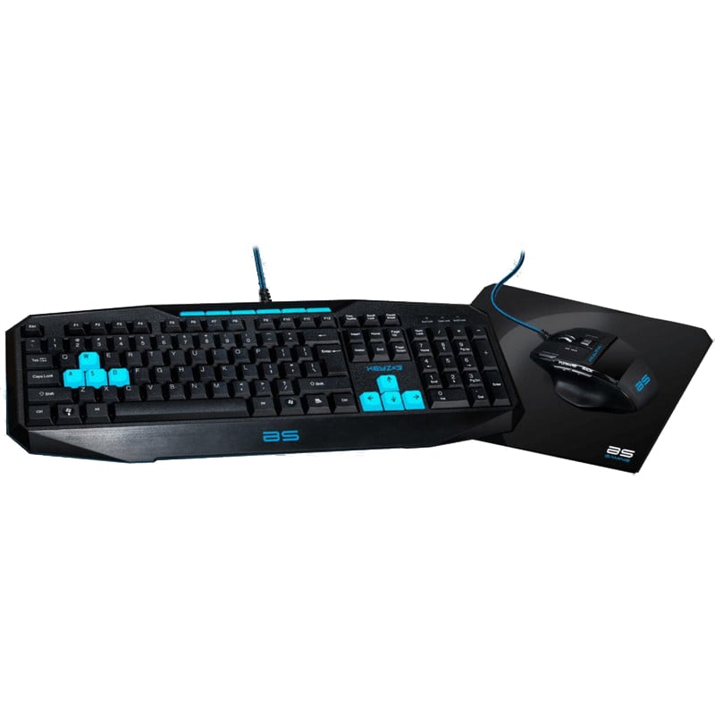 Bluestork Gaming Pack Ratón KULT1+ Teclado KEYZ3 + Alfombrilla
