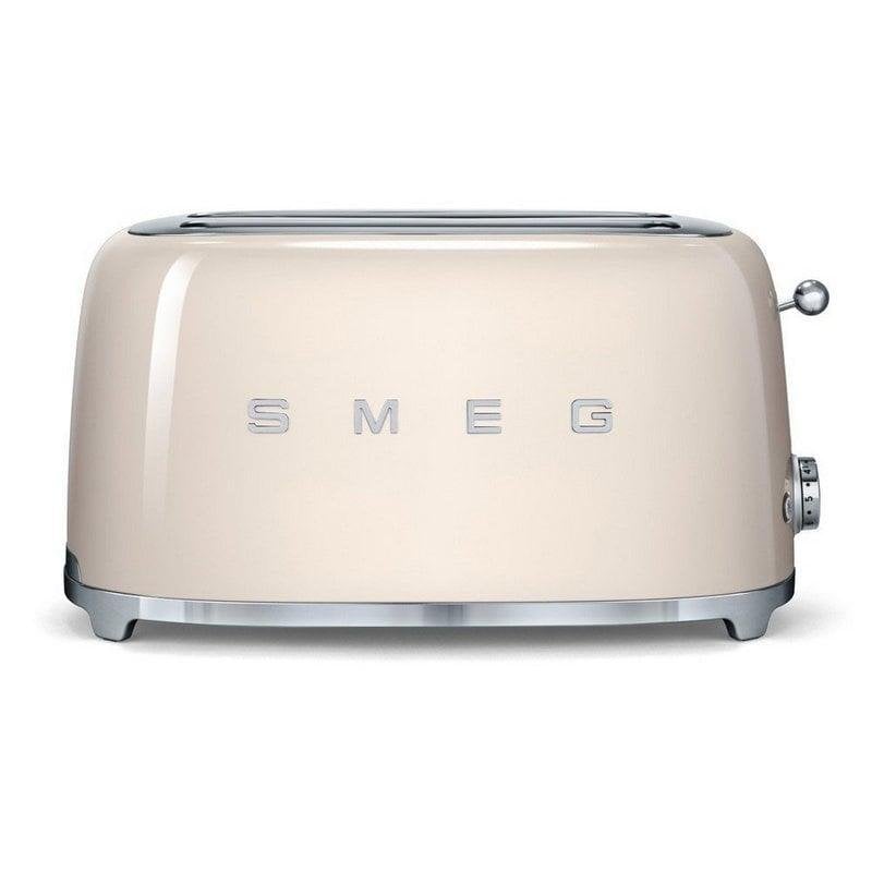 Grille-pain vintage Smeg TSF02CREU 2 fentes longues 1500 W 6 niveaux Creme