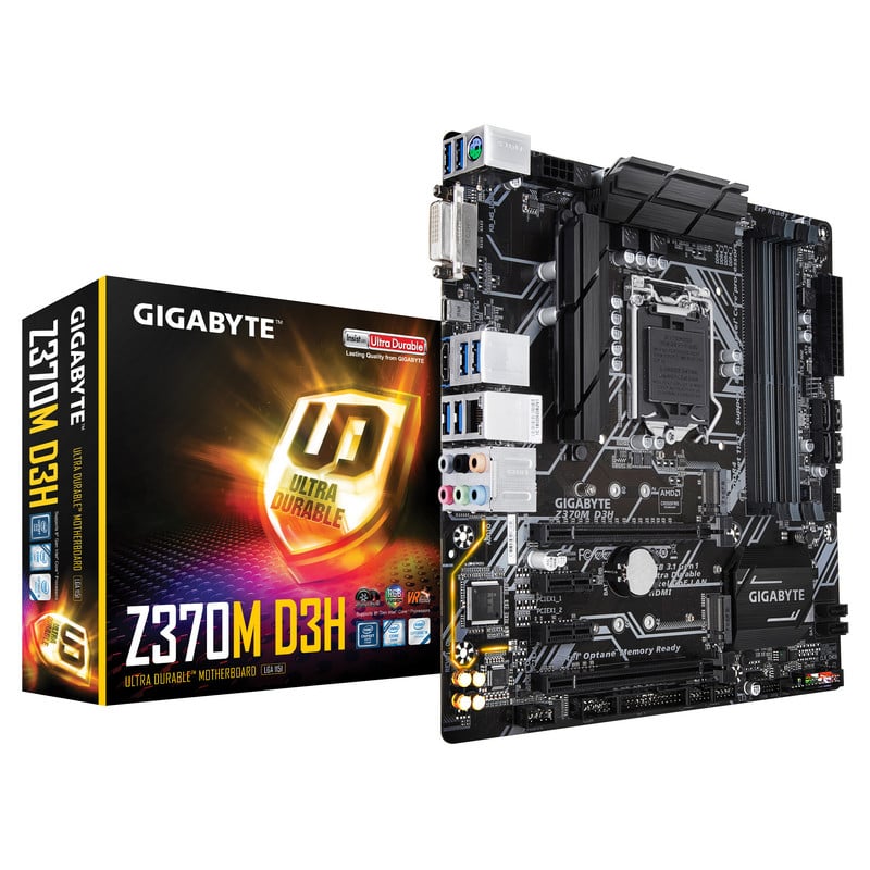 Материнская плата gigabyte z370m d3h есть ли выход под слот m2 ssd