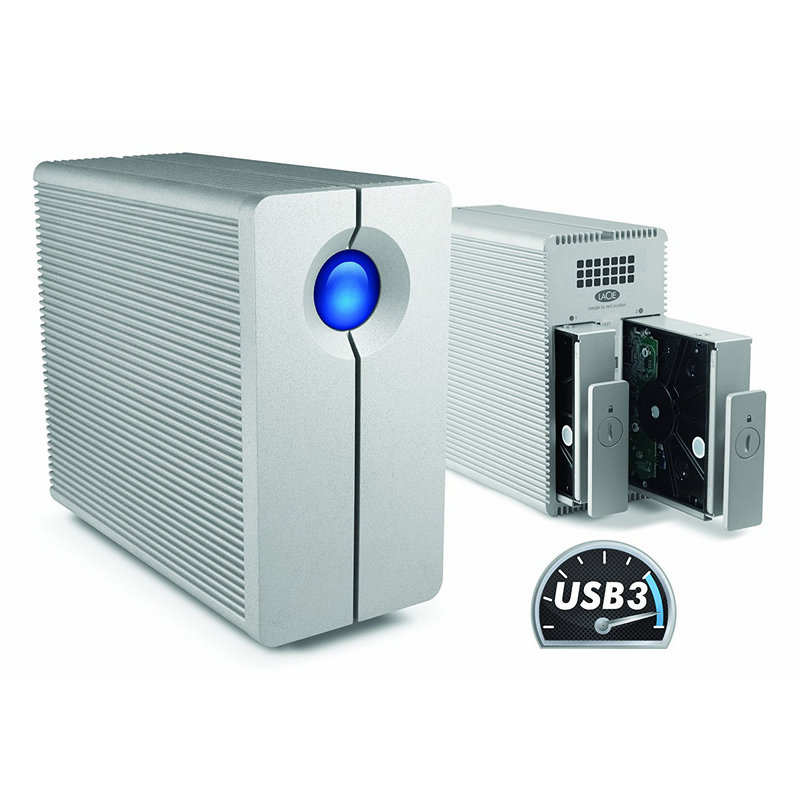 UNITÀ ESTERNA LACIE 2Big Quadra FireWire 800 2 x 1 TB Seagate Barracuda