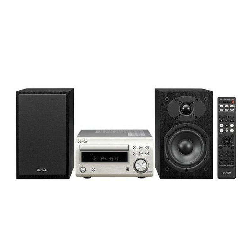 Microanlage Denon DM-41 60W RMS Bluetooth Radio CD Silber