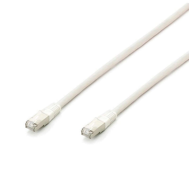 Câble réseau RJ45 CAT 6a S/FTP 10Gb blanc 25cm