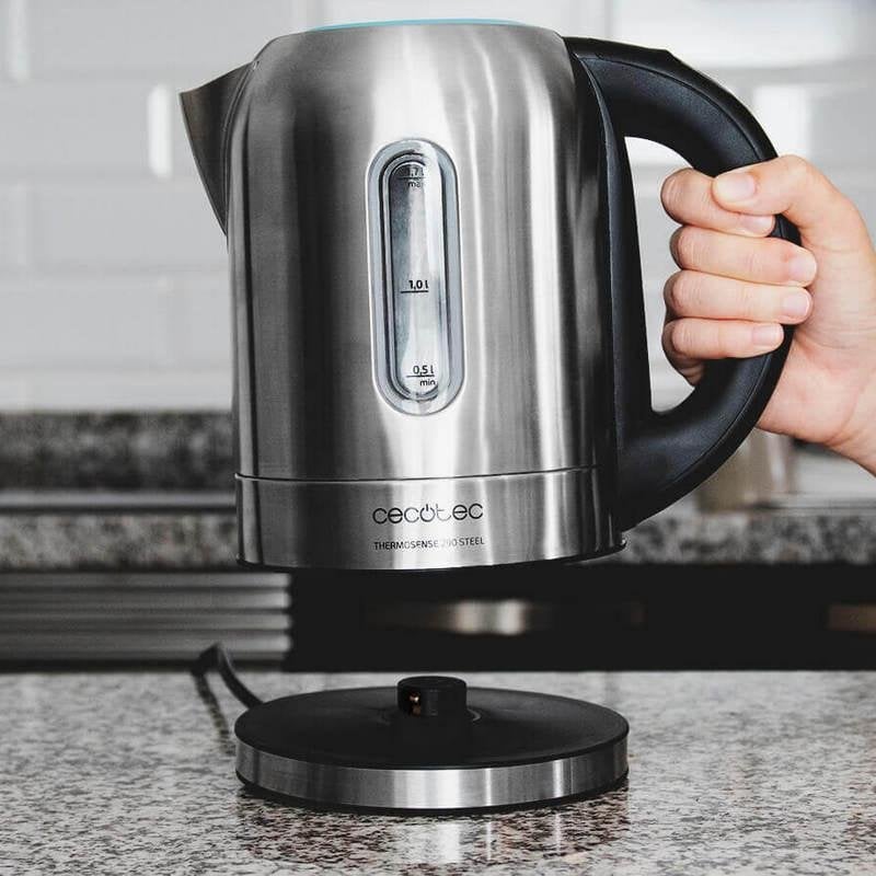 Bouilloire électrique Cecotec ThermoSense 290 Steel 1,7L 2200W inox contrôle température