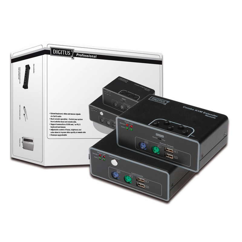 Digitus Combo Extensor Switch KVM USB/PS2