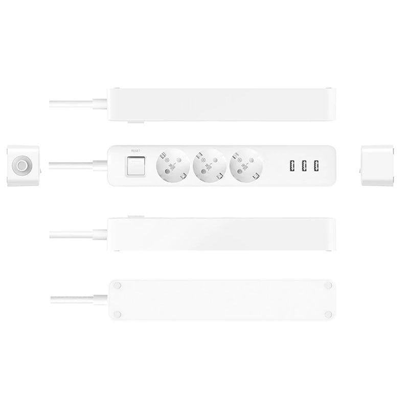 Xiaomi Power Strip Con 3 Prese E 2 USB-C 20W – Ciabatta Ignifuga Con Superficie Antiscivolo, Ricarica Veloce Per Smartphone E Tablet, Interruttore Centralizzato