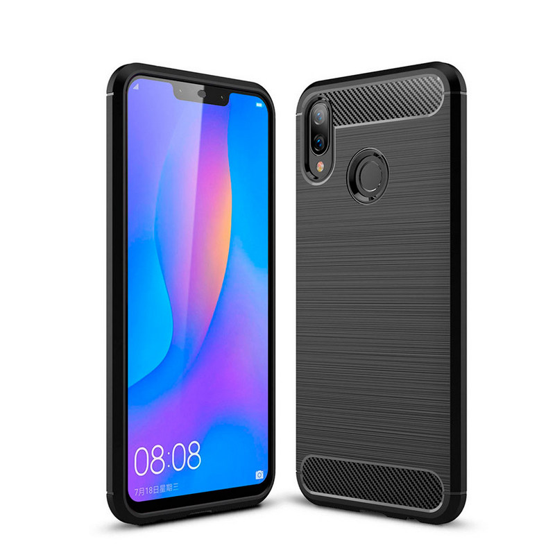 Funda De Doble Capa Para Huawei P Smart Plus / Nova 3i | Armadura Resistente A Golpes | TPU Suave Interior + PC Duro Exterior | Con Soporte Plegable Y Diseño Antideslizante