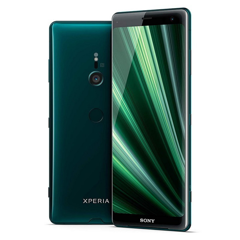 Custodia Con Cordino Per Sony Xperia XZ3, Moex Cover In Silicone Trasparente E Cinturino Regolabile Fino A 155cm - Verde