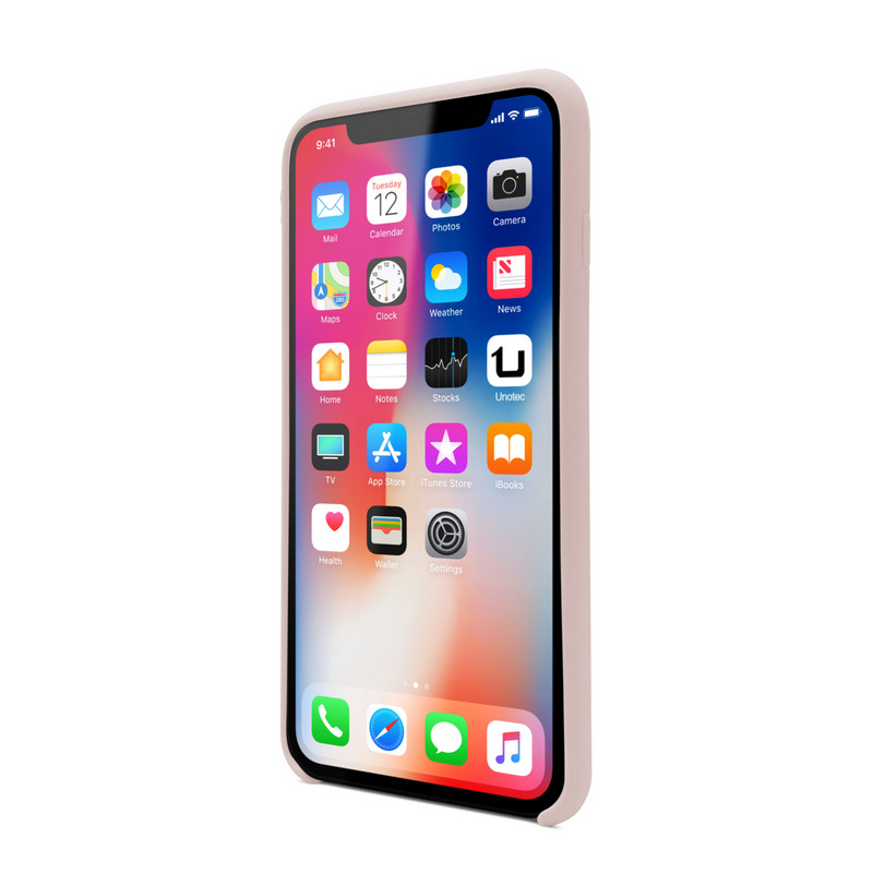 Unotec Soft Funda Rosa para iPhone X/XS