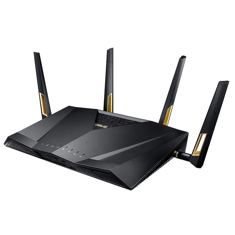 Asus Rt-ax58u Router Wifi De Doble Banda (rt-ax) (renovado, , large