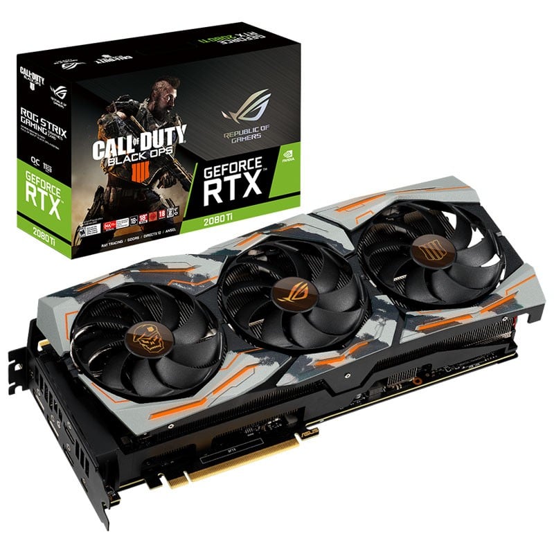 Asus Geforce Rtx 2080ti Rog Strix Black Ops 4 Edition 11gb Gddr6 9828