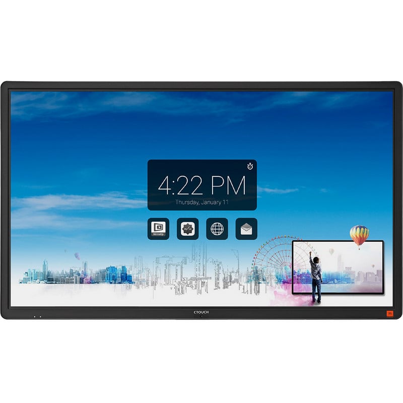 CTOUCH Laser Nova 86" Pantalla Interactiva con Android UltraHD 4K Táctil video