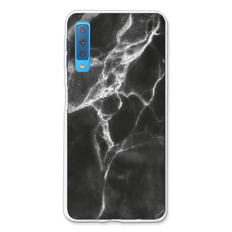 German tech funda gel mármol negro y blanco samsung galaxy a7 2018