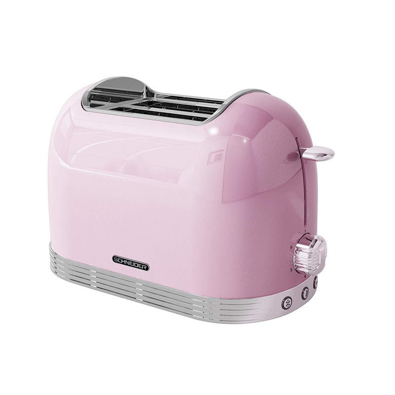 Schneider SCTO2PK Tostadora Vintage 815W Rosa